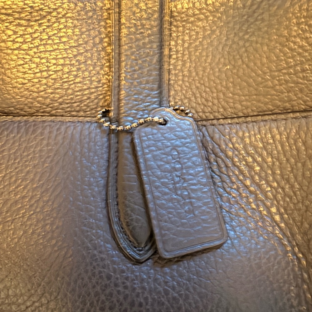 Coach Hamilton Briefcase navy/black pebble leather - Picture 3 of 9